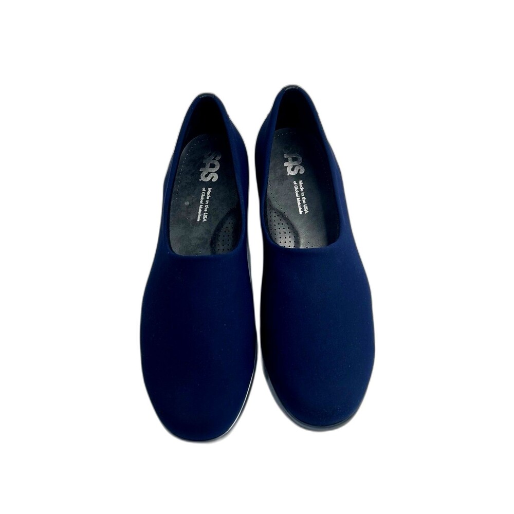 SAS Bliss Women’s Slip-On Wedge Color Navy Size 8.5M Comfort Stretchable.